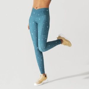 Popflex mystical moments teal blue leggings size small